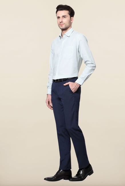 Peter England Green Printed Cotton Shirt Peter England Green Printed Cotton Shirt
