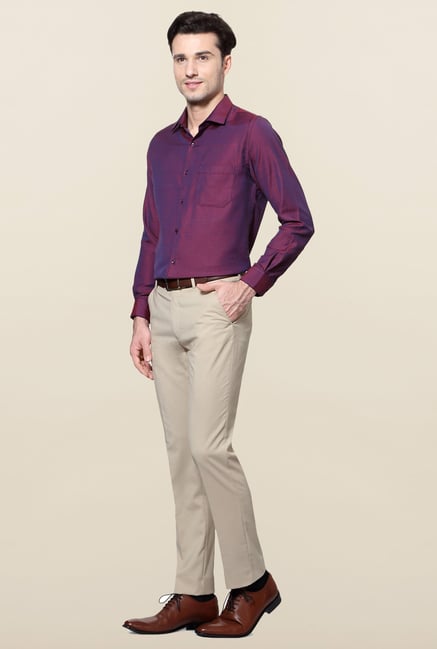 Peter England Purple Printed Shirt Peter England Purple Printed Shirt
