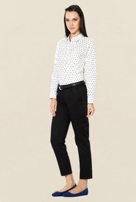 Allen Solly Black Solid Pants Allen Solly Black Solid Pants