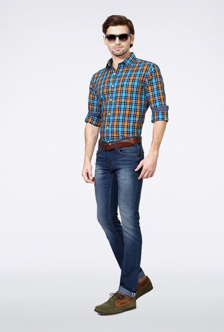 Allen Solly Multicolored Checks Casual Shirt Allen Solly Multicolored Checks Casual Shirt