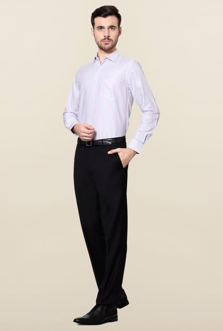 Peter England Pink Striped Slim Fit Shirt Peter England Pink Striped Slim Fit Shirt