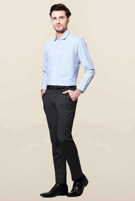 Peter England Blue Slim Fit Shirt Peter England Blue Slim Fit Shirt