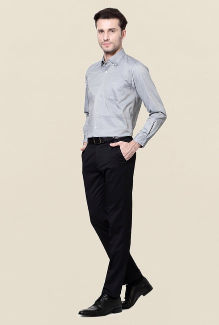 Peter England Grey Formal Shirt Peter England Grey Formal Shirt