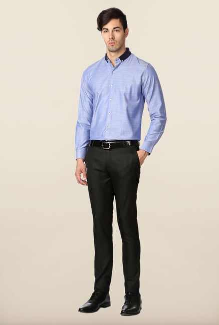 Peter England Blue Formal Shirt Peter England Blue Formal Shirt