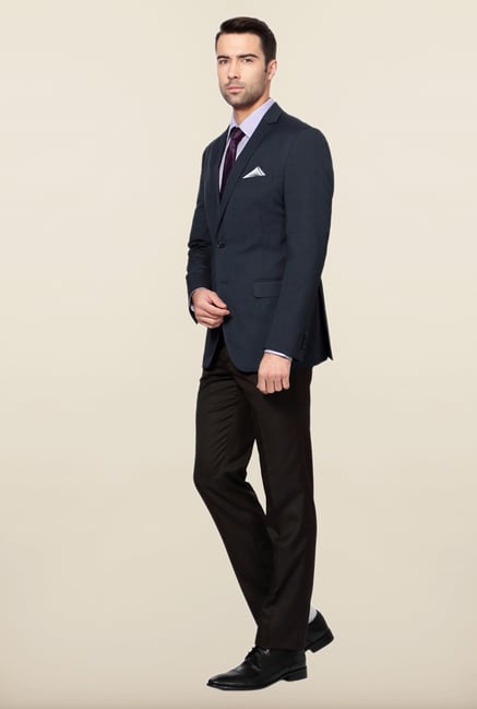 Peter England Navy Slim Fit Formal Suit Peter England Navy Slim Fit Formal Suit