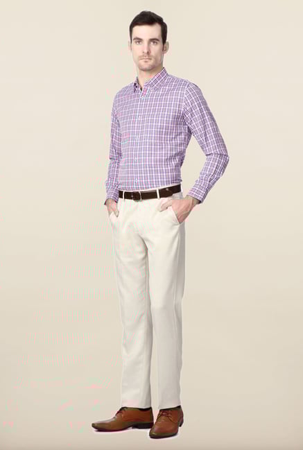 Peter England Multicolor Checks Slim Fit Formal Shirt Peter England Multicolor Checks Slim Fit Formal Shirt