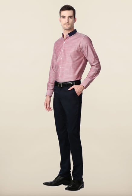 Peter England Mauve Cotton Shirt Peter England Mauve Cotton Shirt