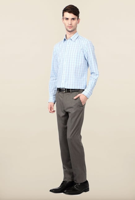 Peter England Blue Full Sleeves Shirt Peter England Blue Full Sleeves Shirt