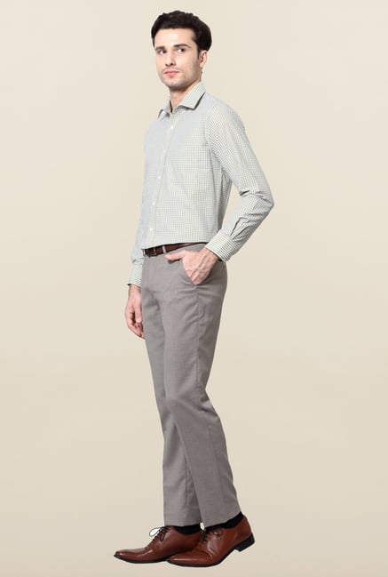 Peter England White & Yellow Checks Formal Shirt Peter England White & Yellow Checks Formal Shirt