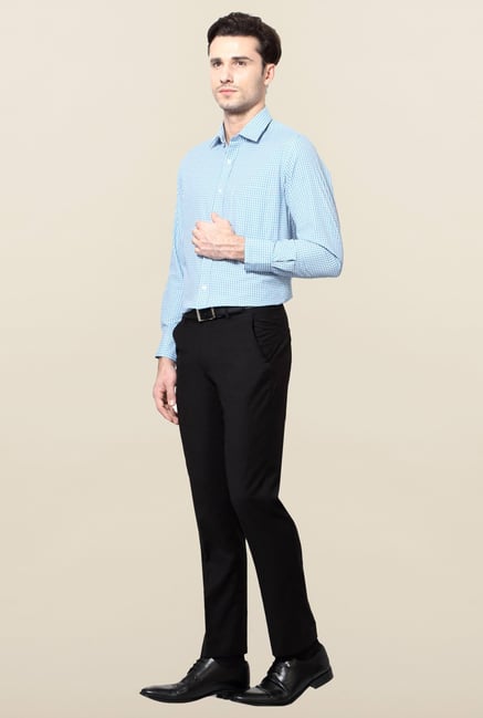 Peter England Blue Slim Fit Shirt Peter England Blue Slim Fit Shirt