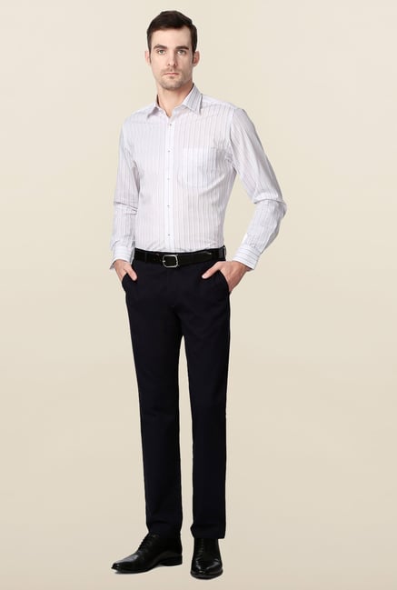 Peter England White Full Sleeves Cotton Shirt Peter England White Full Sleeves Cotton Shirt