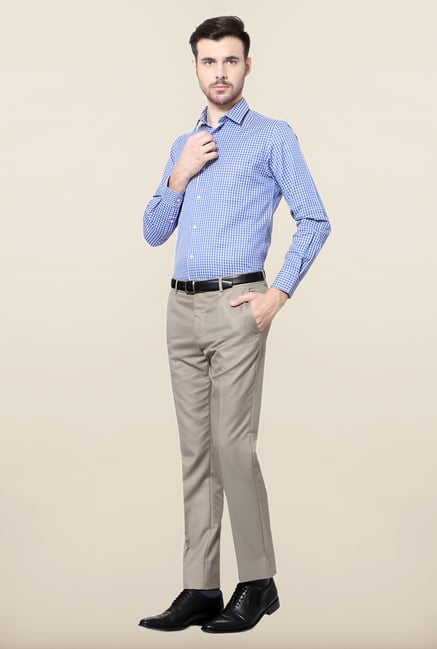Peter England Blue Full Sleeves Shirt Peter England Blue Full Sleeves Shirt
