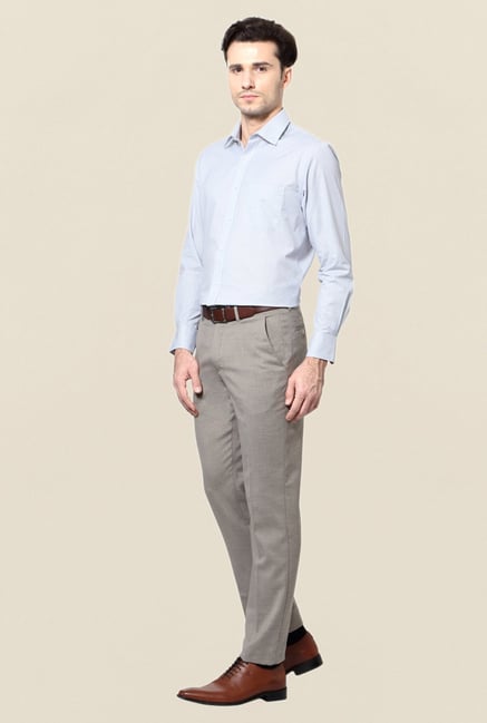 Peter England Blue Checks Slim Fit Formal Shirt Peter England Blue Checks Slim Fit Formal Shirt