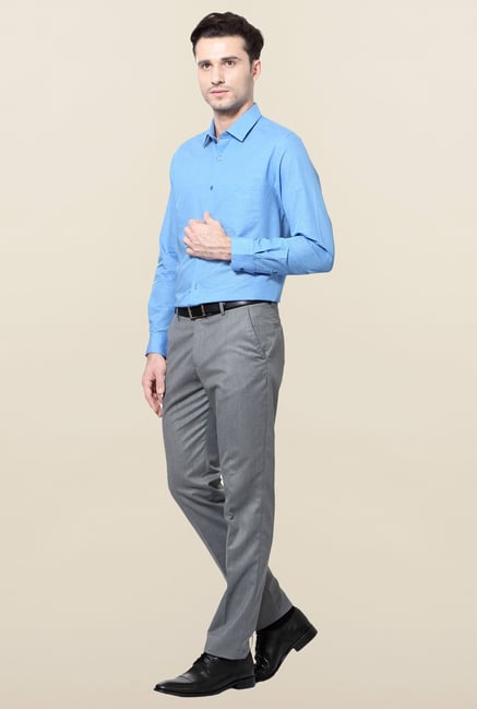 Peter England Blue Checks Full Sleeves Formal Shirt Peter England Blue Checks Full Sleeves Formal Shirt