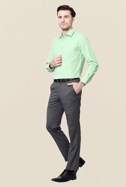 Peter England Green Checks Shirt Peter England Green Checks Shirt