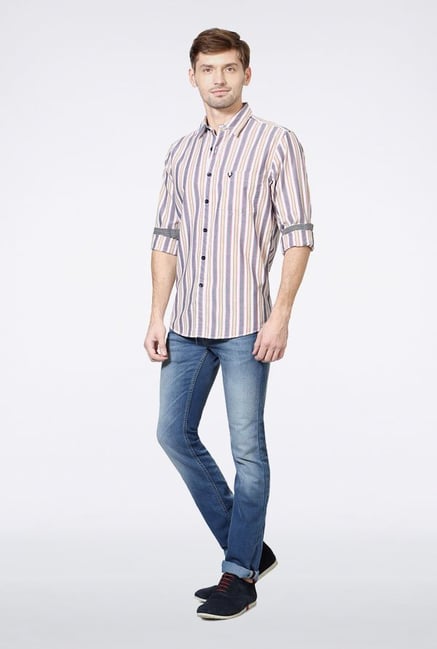 Allen Solly Multicolored Striped Casual Shirt Allen Solly Multicolored Striped Casual Shirt