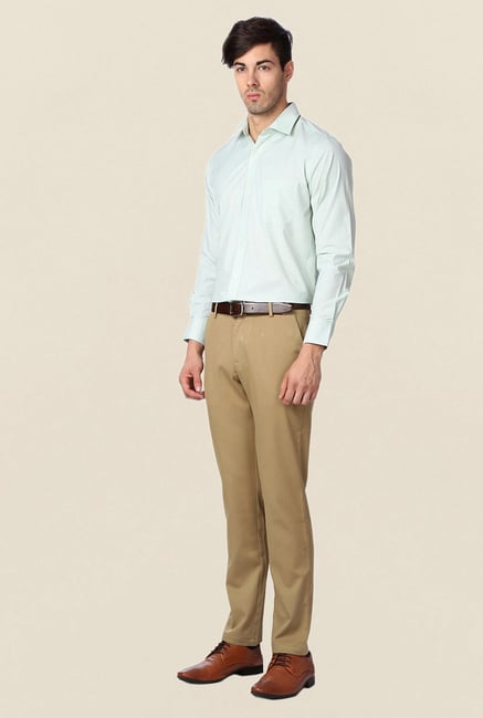 Peter England Green Slim Fit Shirt Peter England Green Slim Fit Shirt