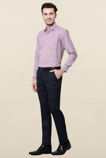 Peter England Red Printed Slim Fit Formal Shirt Peter England Red Printed Slim Fit Formal Shirt