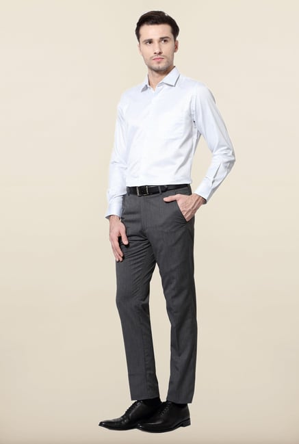 Peter England White Checks Slim Fit Shirt Peter England White Checks Slim Fit Shirt