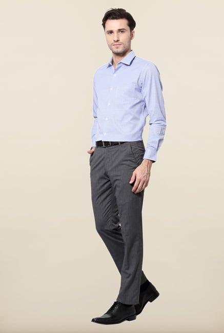 Peter England Blue Full Sleeves Formal Shirt Peter England Blue Full Sleeves Formal Shirt