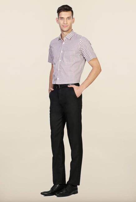 Peter England Blue & Yellow Checks Formal Shirt Peter England Blue & Yellow Checks Formal Shirt
