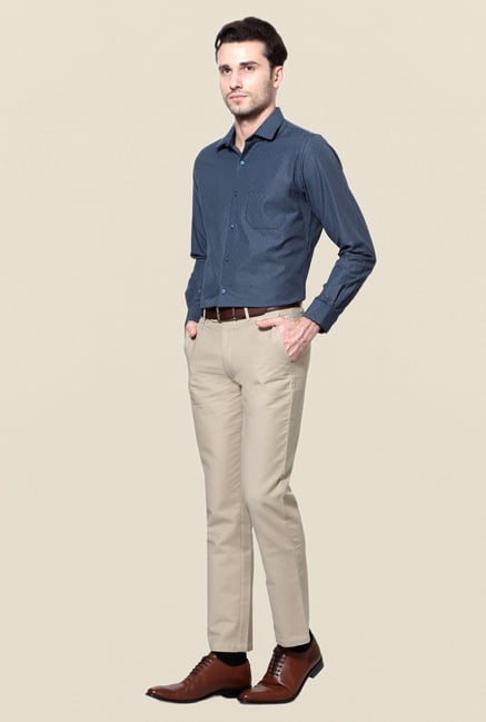 Peter England Navy Checks Formal Shirt Peter England Navy Checks Formal Shirt