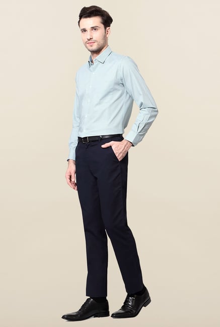 Peter England Blue Printed Shirt Peter England Blue Printed Shirt