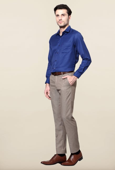 Peter England Royal Blue Formal Shirt Peter England Royal Blue Formal Shirt