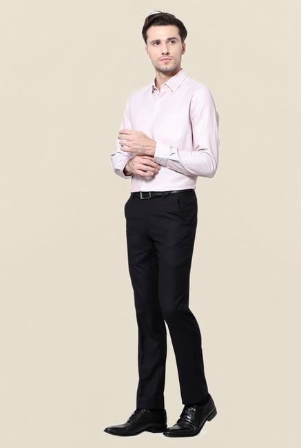 Peter England Pink Printed Formal Shirt Peter England Pink Printed Formal Shirt