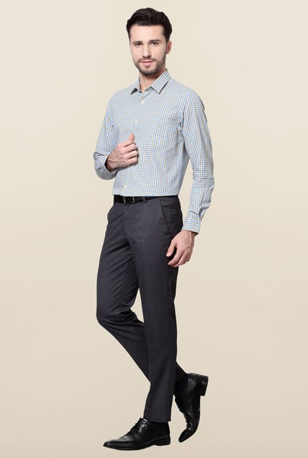 Peter England Blue Cotton Shirt Peter England Blue Cotton Shirt