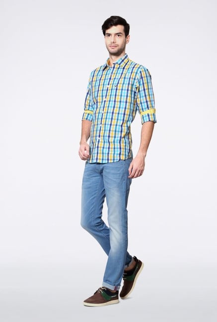 Allen Solly Multicolored Checks Casual Shirt Allen Solly Multicolored Checks Casual Shirt