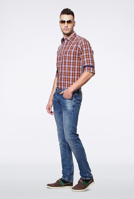 Allen Solly Multicolored Checks Casual Shirt Allen Solly Multicolored Checks Casual Shirt