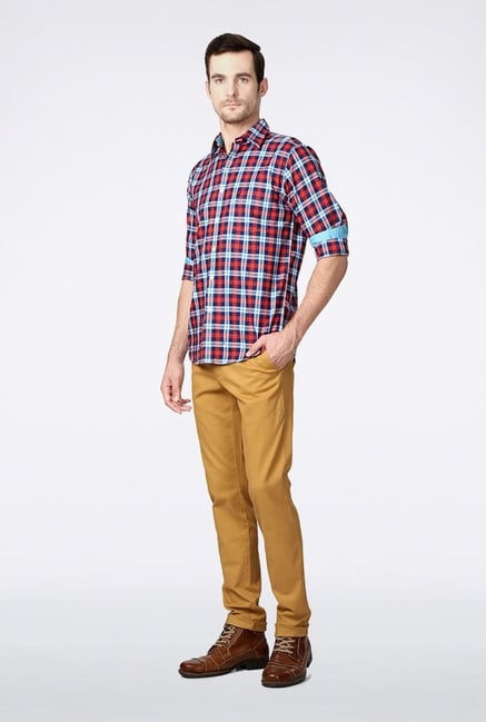 Allen Solly Multicolored Checks Casual Shirt Allen Solly Multicolored Checks Casual Shirt
