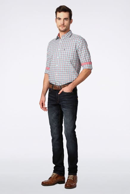 Allen Solly Multicolored Checks Casual Shirt Allen Solly Multicolored Checks Casual Shirt