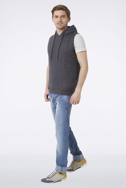 Peter England Dark Grey Hoodie Peter England Dark Grey Hoodie
