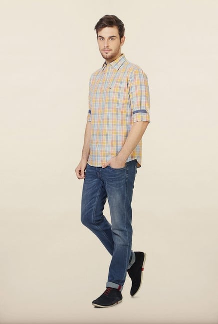 Allen Solly Multicolored Checks Casual Shirt Allen Solly Multicolored Checks Casual Shirt