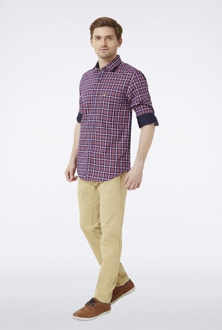 Peter England Multicolored Checks Casual Shirt Peter England Multicolored Checks Casual Shirt