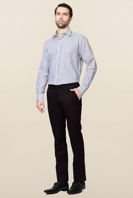 Allen Solly Black Comfort Fit Cotton Trouser Allen Solly Black Comfort Fit Cotton Trouser