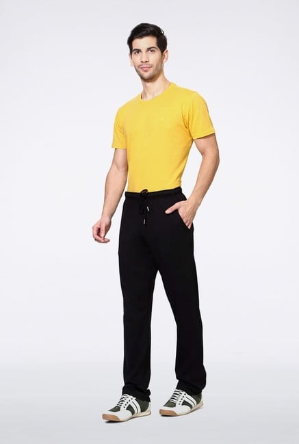 Allen Solly Black Solid Track Pants Allen Solly Black Solid Track Pants