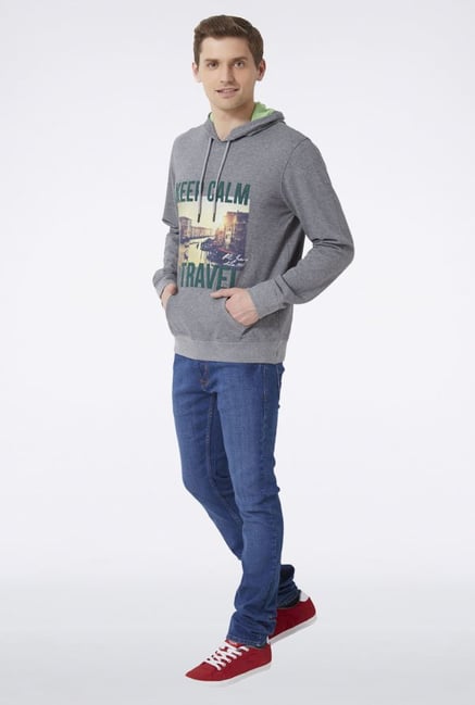 Peter England Grey Hoodie Peter England Grey Hoodie