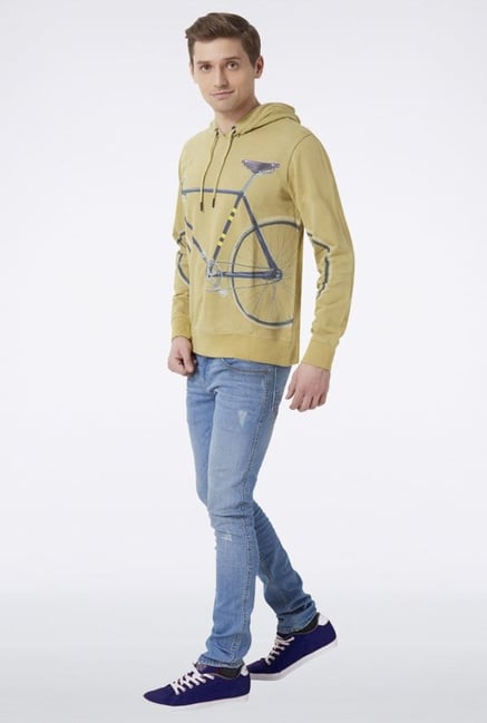 Peter England Khaki Hoodie Peter England Khaki Hoodie
