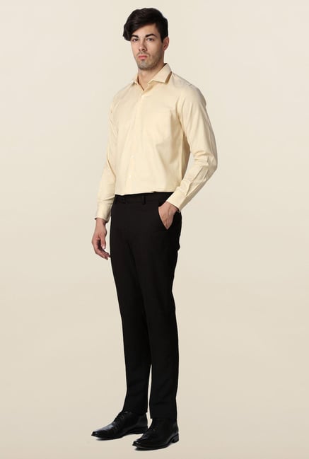 Peter England Black Slim Fit Trouser Peter England Black Slim Fit Trouser