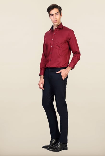 Allen Solly Navy Slim Fit Trouser Allen Solly Navy Slim Fit Trouser
