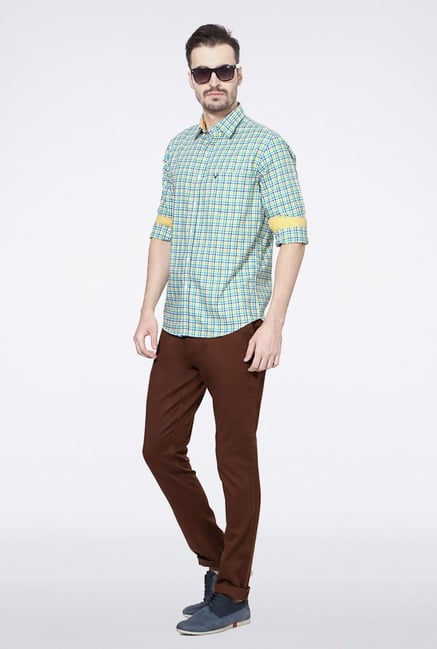 Allen Solly Multicolored Checks Casual Shirt Allen Solly Multicolored Checks Casual Shirt