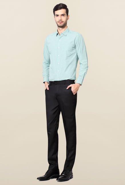 Peter England Black Slim Fit Trouser Peter England Black Slim Fit Trouser