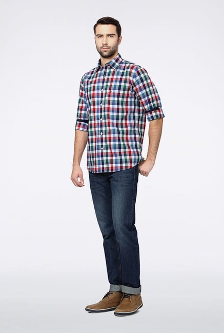 Allen Solly Multicolored Checks Casual Shirt Allen Solly Multicolored Checks Casual Shirt
