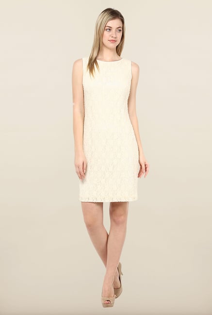 Avirate Peach Embellished Shift Dress Avirate Peach Embellished Shift Dress