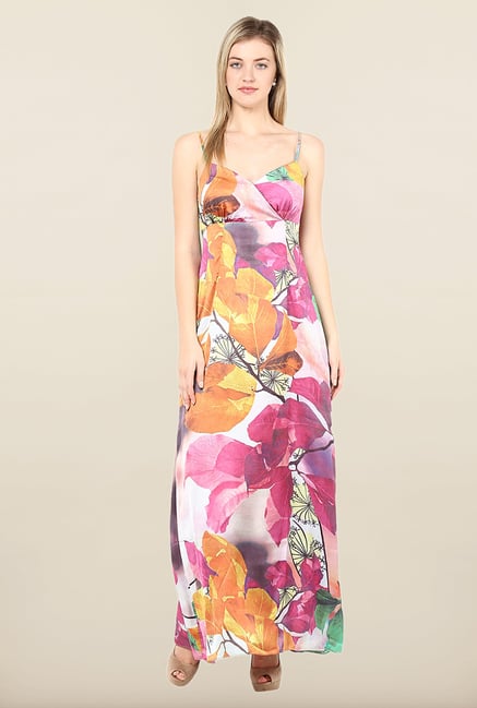 Avirate Multicolor Floral Print Maxi Dress Avirate Multicolor Floral Print Maxi Dress