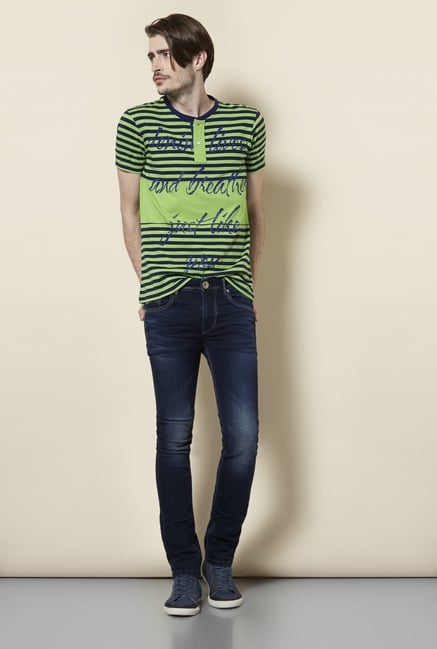 Killer Green Henley Neck T Shirt Killer Green Henley Neck T Shirt