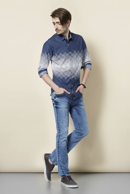 Killer Navy Ombre Shirt Killer Navy Ombre Shirt
